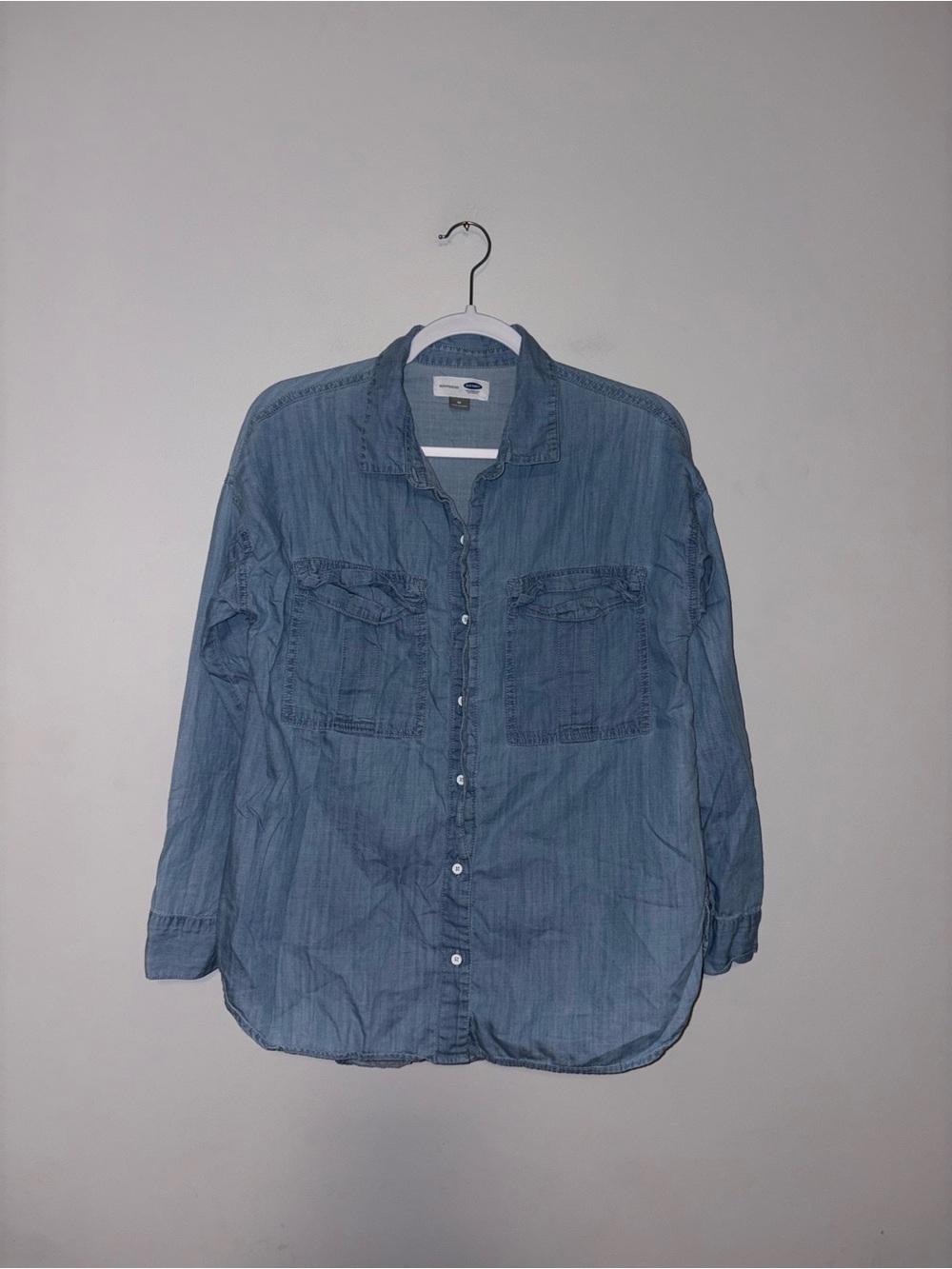 Old Navy | Jean Button Down Blouse | Size Medium
